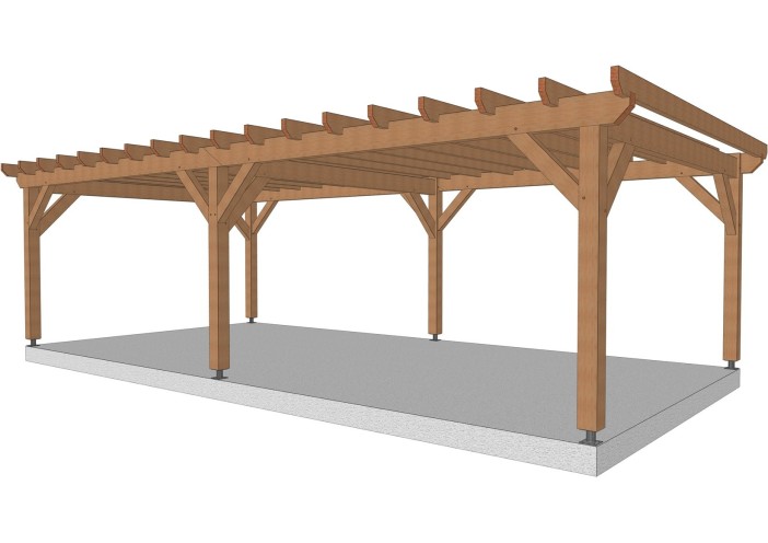 Charpente 2 Pans en Bois - Modèles Standards et sur Mesure - Charpente ...