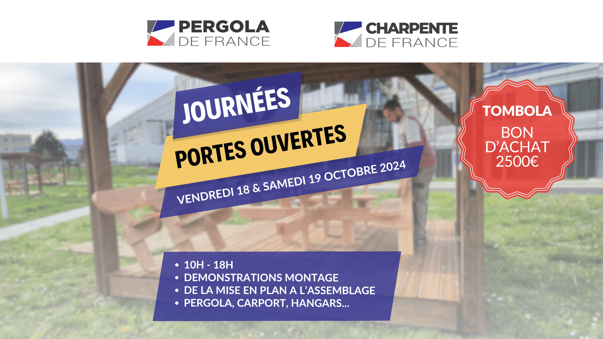 Charpente de France : Participez à nos Portes Ouvertes les 18 et 19 octobre 2024 !